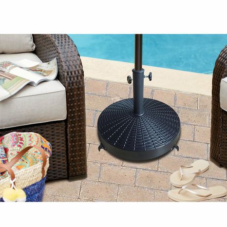 Style Selections Umbrella Base Patio Umbrella Base - Black