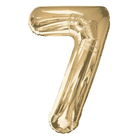 Kaleidoscope Balloon Champagne Gold Number 7