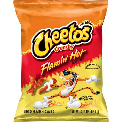 Cheetos Crunchy Cheese Flavored Snacks, Flamin' Hot Flavored