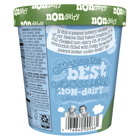 Ben & Jerry's Non-dairy Peanut Butter Half Baked Frozen Dessert