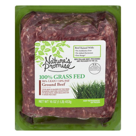 Nature's Promise 100% Grass Fed 90%/10% Ground Beef
