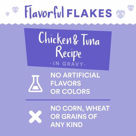 WholeHearted Complete Nutrition Chicken & Tuna Recipe Flaked In Gravy Food For Cats