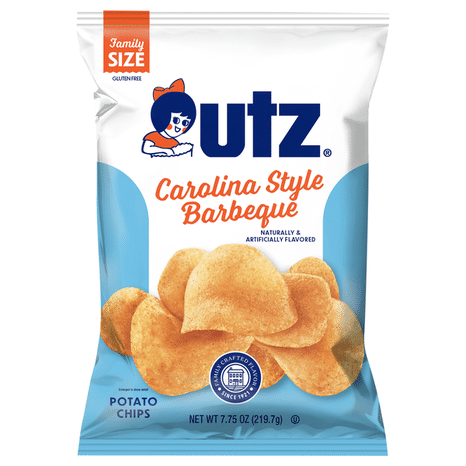 Utz Carolina Style Barbeque Potato Chips Family Size