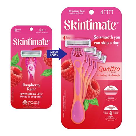 Skintimate Skin Therapy Raspberry Rain Womens Disposable Razors