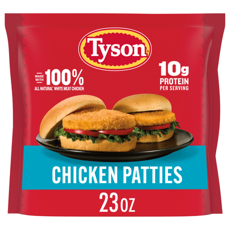 Tyson Frozen Chicken Patties, 23 oz