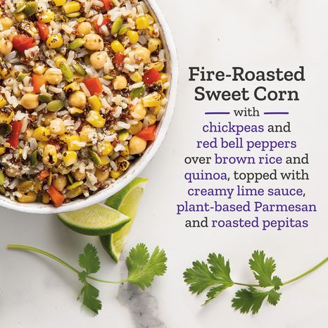 Purple Carrot Vegan Sweet Corn Elote Bowl Frozen Meal