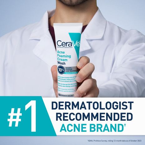 CeraVe Acne Foaming Cream, Wash, Maximum Strength