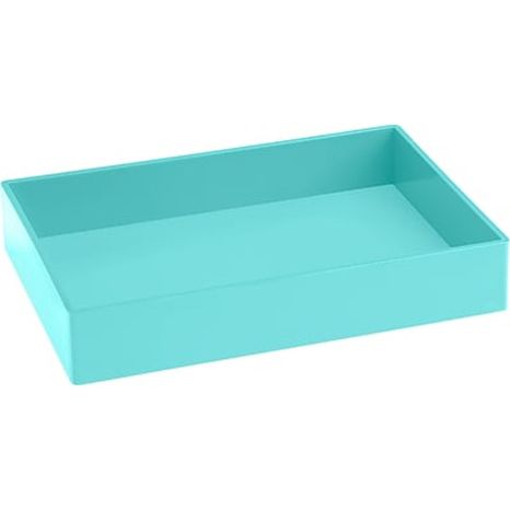 Poppin Medium Aqua Accessory Tray