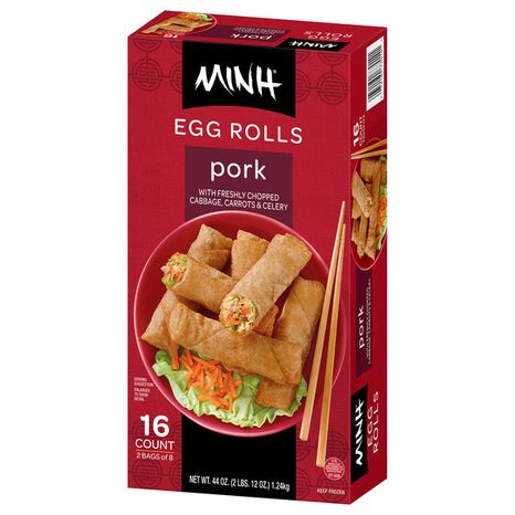 MINH Frozen Large Pork Egg Rolls