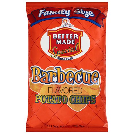 Better Made Barbecue Flavored Potato Chips Family Size