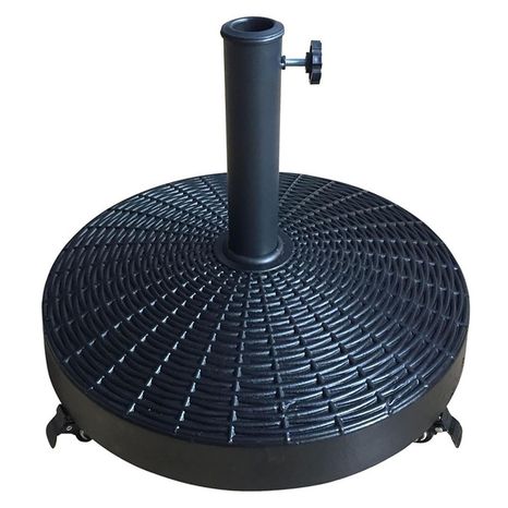 Style Selections Umbrella Base Patio Umbrella Base - Black