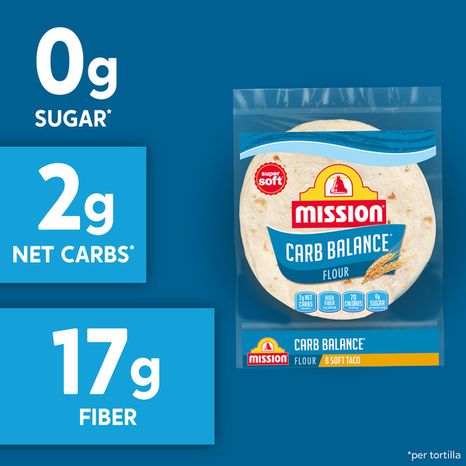 Mission Carb Balance Soft Taco Flour Tortillas