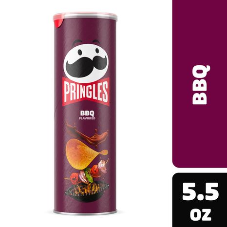 Pringles BBQ Potato Crisps Chips, Lunch Snacks, 5.5 oz