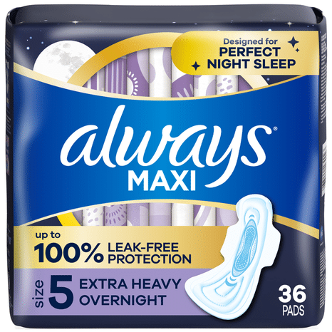Always Maxi Extra Heavy Overnight Towel Pads