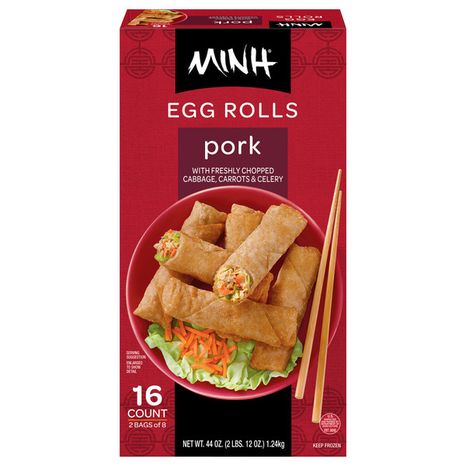 MINH Frozen Large Pork Egg Rolls