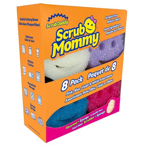 Scrub Daddy Scrub Mommy Variety Pack - Pink, Blue, Violet & White