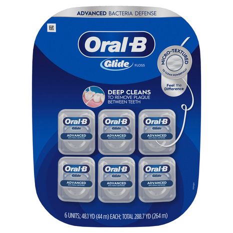 Oral-B Glide Dental Floss, Advanced Bacteria Defense