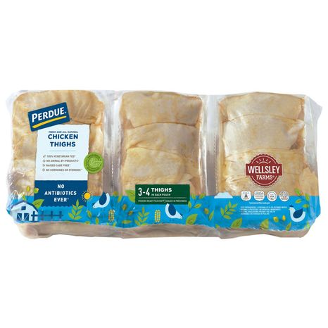 Perdue Fresh Chicken Thighs, Freezer Ready Pouches, Club Pack