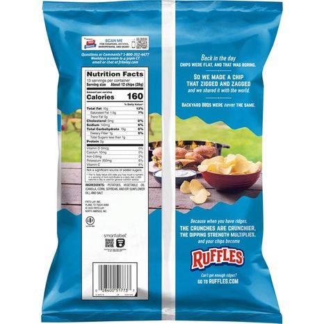 Ruffles Original Potato Chips, Party Size