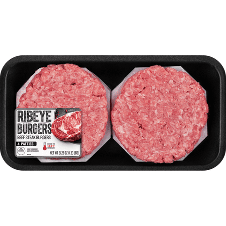 Ibp Trusted Excellence RIBEYE BEEF STEAK BURGERS FRZ