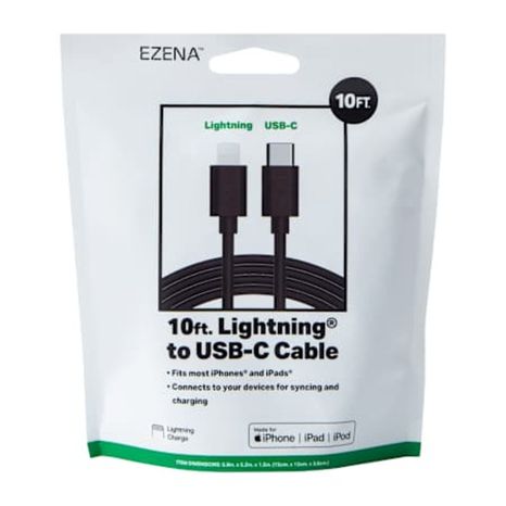 Ezena Lighting to USB-C Cable