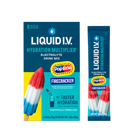 Liquid I.V. Hydration Multiplier Electrolyte Drink Mix, Popsicle Firecracker