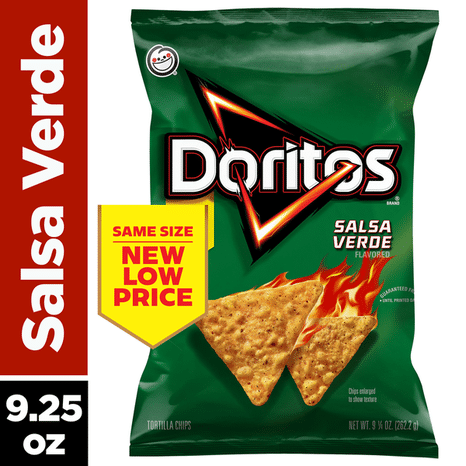 Doritos Flavored Tortilla Chips, Salsa Verde