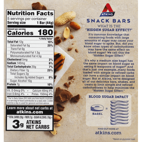 Atkins Snack Bar, Caramel Chocolate Nut Roll