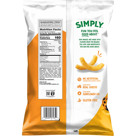 CHEETOS Simply Puffs White Cheddar Cheese Flavored Snacks