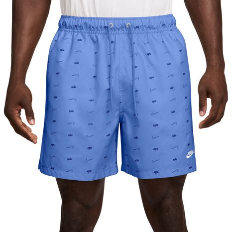 Nike Men's Club Woven Allover Print CTB Flow Shorts, L - Royal Pulse