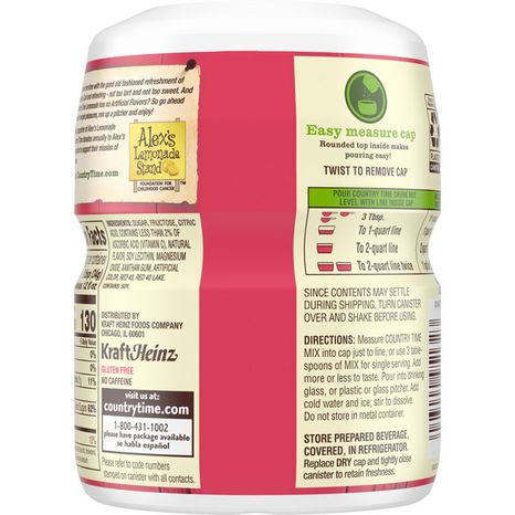 Country Time Strawberry Lemonade Naturally Flavored Powdered Drink Mix