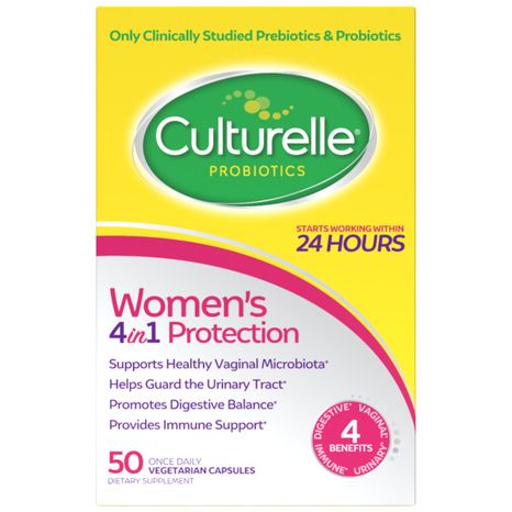 Culturelle Women's 4in1 Protection Dietary Supplement Vegetarian Capsules