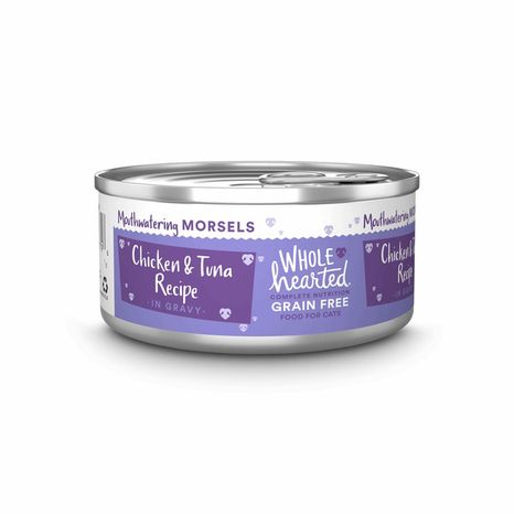 WholeHearted Grain Free Chicken & Tuna Recipe In Gravy Complete Nutrition Food For Cats