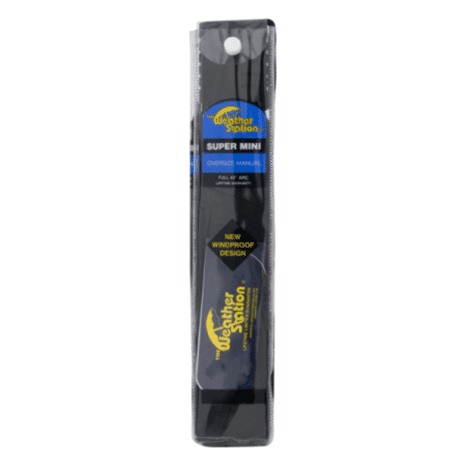 The Weather Station 42" Black Super Mini Umbrella