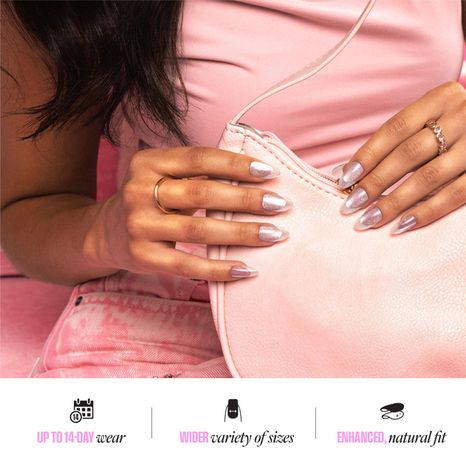 KISS Golden Hour Affairs Embellished Short Nails