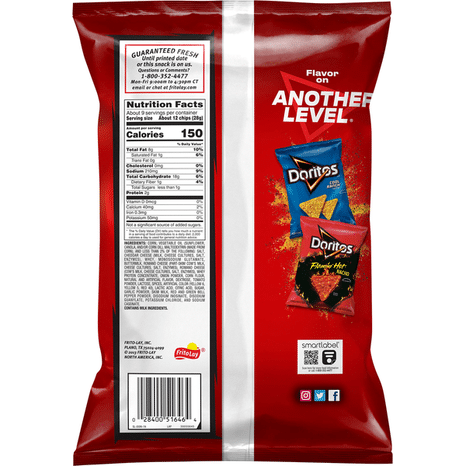 Doritos Flavored Tortilla Chips, Nacho Cheese