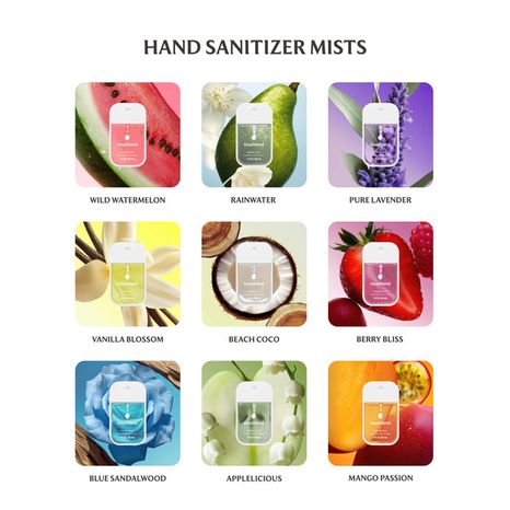 Touchland Power Mist Hydrating Hand Sanitizer Blue Sandalwood