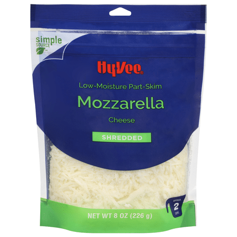 Hy-Vee Shredded Low-Moisture Part-Skim Mozzarella Cheese