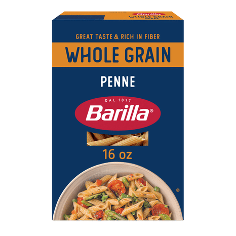 Barilla Whole Grain Penne - Non-GMO Pasta Made With 100% Whole Grain Durum Wheat