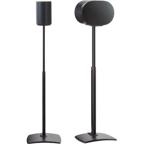 SANUS Adjustable-Height Speaker Stands for Sonos Era 100 & 300 Speakers - Black