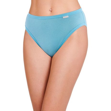 JOCKEY Women's Elance French Cut Briefs, Size 6 - Blue Stardust, Boardwalk Stripe & Marina Blue