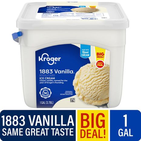 Kroger Deluxe Vividly Vanilla Ice Cream