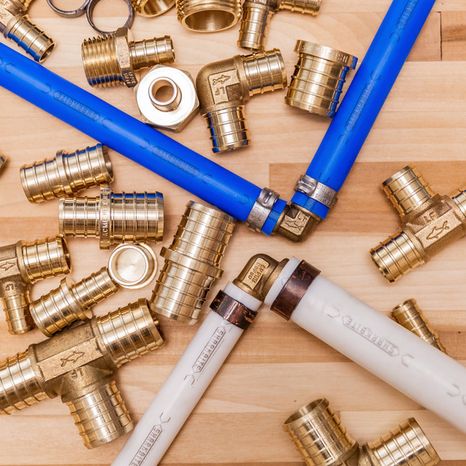 SharkBite Stainless Steel 3/4" PEX Crimp x 3/4" NPSM Brass Female Swivel Adapter