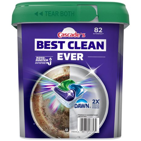 Cascade Fresh Scent Platinum Plus Actionpacs Dishwasher Detergent