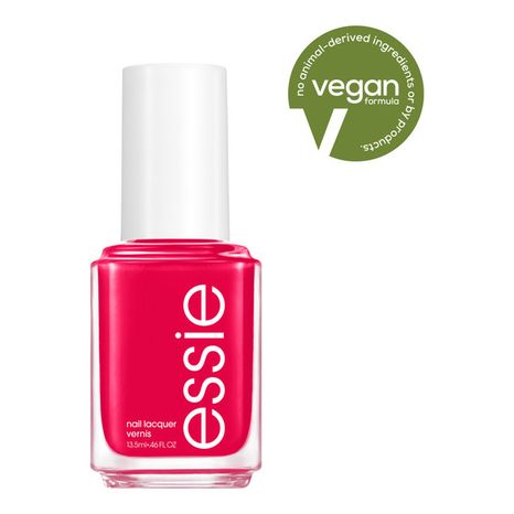 essie salon-quality nail polish, vegan, bright fuchsia pink, Watermelon