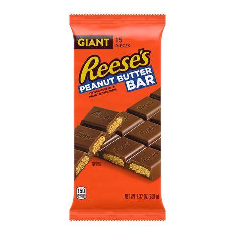 Reese's Chocolate Peanut Butter Creme Giant, Candy Bar, 7.37 oz
