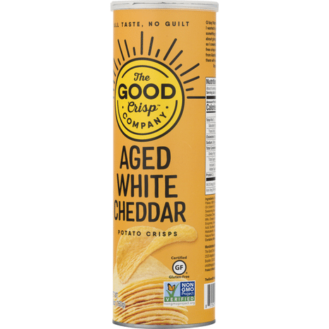 The Good Crisp Company Potato Crisps, Gluten Free, Aged White Cheddar