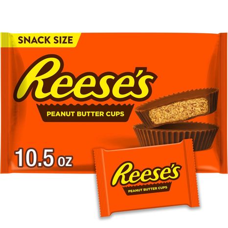 Reese's Milk Chocolate Snack Size Peanut Butter Cups Candy