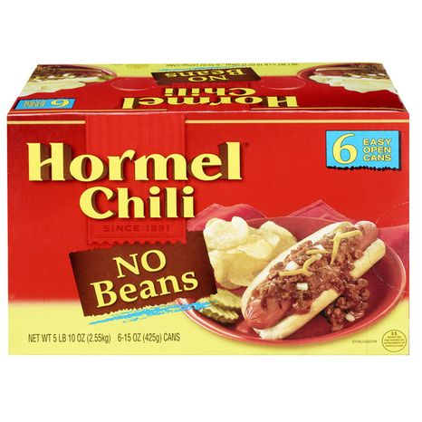 Hormel Chili No Beans 6-Pack, 5.63 LB