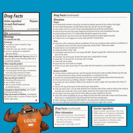 Nix Lice Creme Rinse & Nit Combs